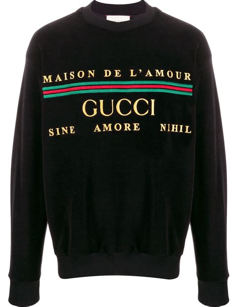 gucci maison de l'amour sweater|Gucci 'Maison de L'Amour' Graphic Print Hoodie .